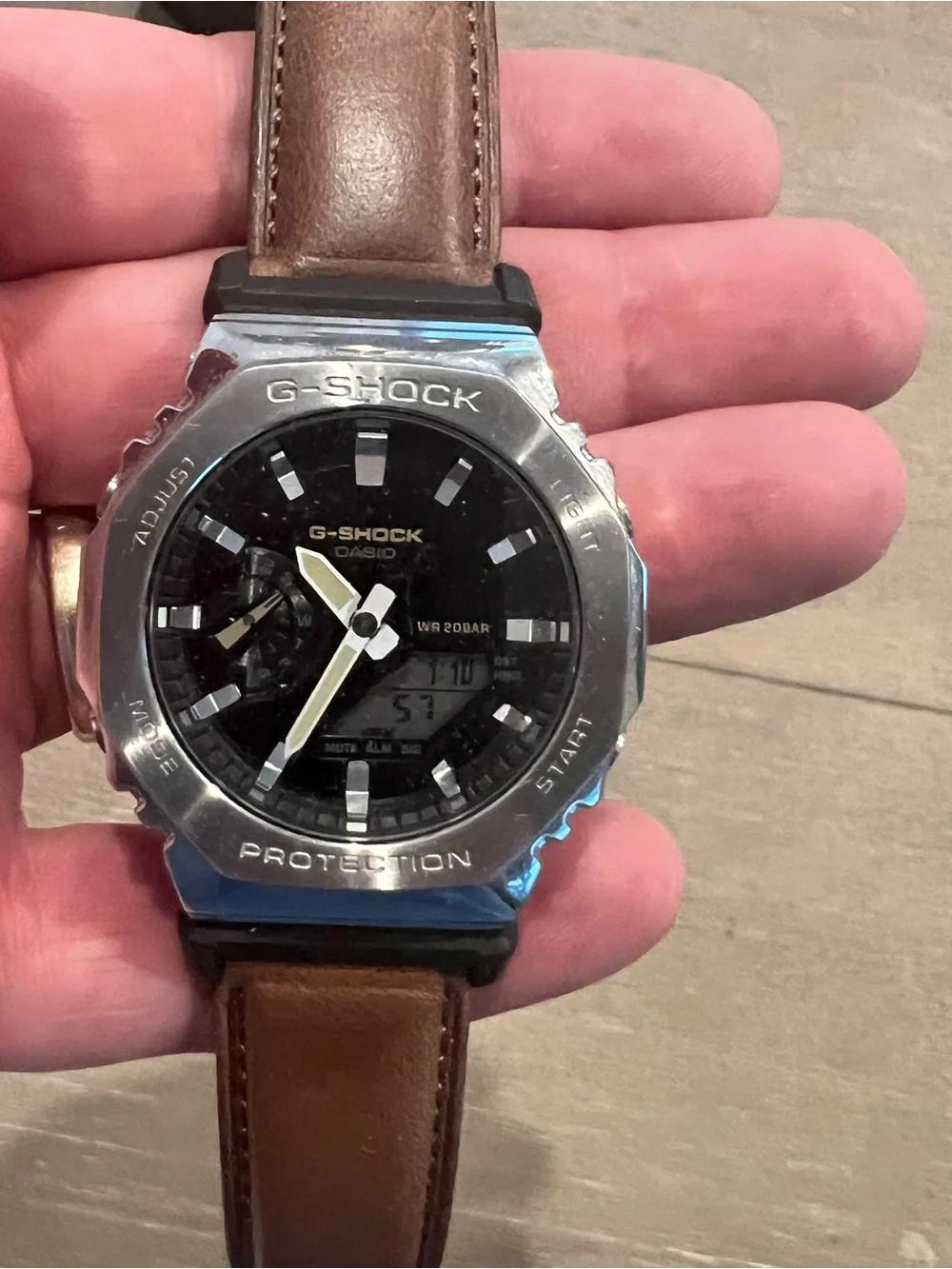 G-Shock GM2100C-5A Silver Bezel Watch
